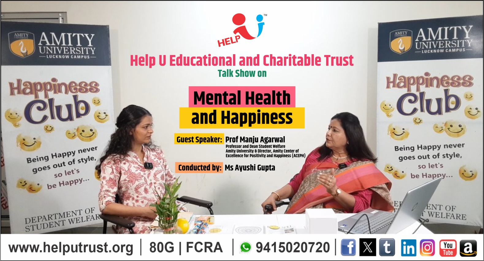 Talk Show with Prof Manju Agrawal